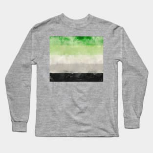 Aro Pride Flag - Water color Long Sleeve T-Shirt